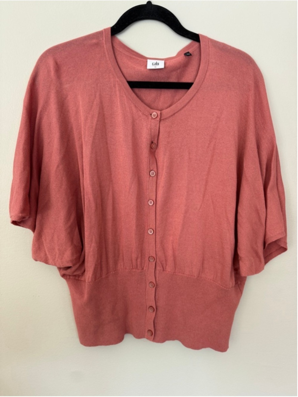 CAbi Brick Dust Kimono Cardigan Size M and Matching V-Neck Cami Size M EUC - Picture 5 of 12